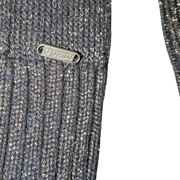 Guess Womens Size Small Sweater Holiday Christmas Metallic Y2K Grunge Party VTG - Picture 5 of 13